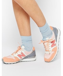 NEW BALANCE | New Balance 996 Orange Leather/Mesh Trainers(スニーカー)