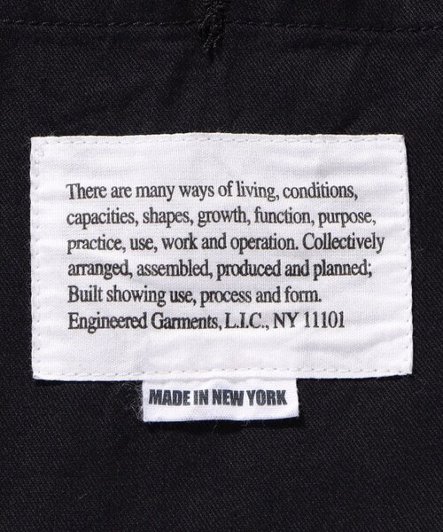 Engineered Garments（エンジニアードガーメンツ）の「BEDFORD JK - COTTON BULL DENIM（ジャケット/アウター・メンズ・ブラック・S）」の10枚目の写真