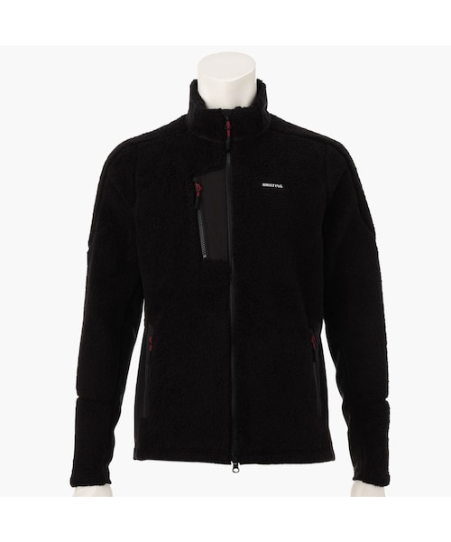 美品 ブリーフィング BRIEFINGフリースジャケット Lサイズ ホワイト BRIEFING フリースジャケット ホワイト