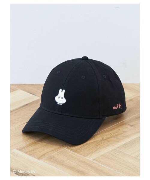 Green　Parks（グリーンパークス）の「miffy/ツイル刺繍キャップ（帽子・ブラック/ベージュ/オレンジ/ネイビー・F）」の14枚目の写真