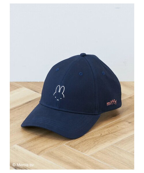 Green　Parks（グリーンパークス）の「miffy/ツイル刺繍キャップ（帽子・ブラック/ベージュ/オレンジ/ネイビー・F）」の17枚目の写真