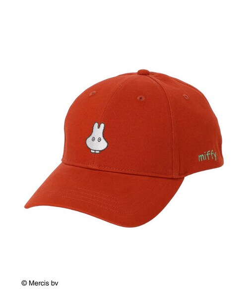 Green　Parks（グリーンパークス）の「miffy/ツイル刺繍キャップ（帽子・ブラック/ベージュ/オレンジ/ネイビー・F）」の12枚目の写真