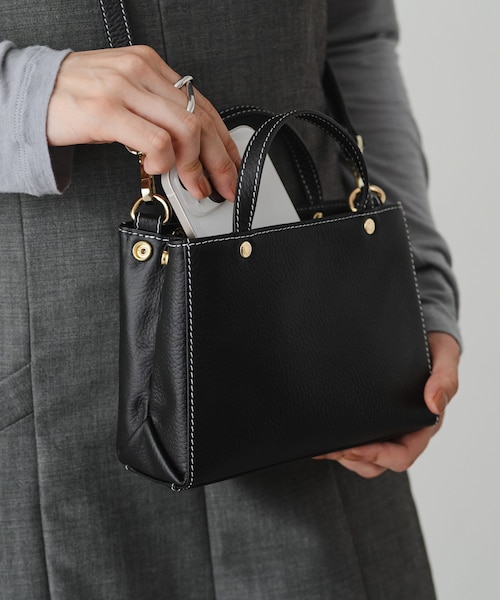 russet（ラシット）の「《SHOPPER》マイクロショルダーバッグ(CE-1132)（ショルダーバッグ・レディース・グレージュ/グリーン/ブラック・FREE）」の2枚目の写真