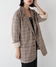 SHENERY（シーナリー）の「ビッグショルダーチェックジャケット