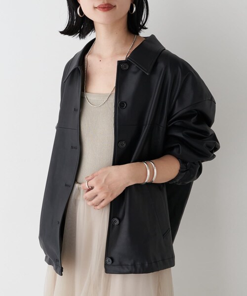 SHENERY（シーナリー）の「フェイクレザーコーチジャケット（）」 - WEAR