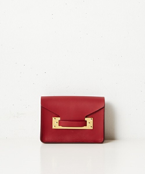 Sophie Hulme（ソフィーヒュルム）の「SOPHIE  HULME ナノエンベロープショルダーバック（ショルダーバッグ・レディース・ブラック/ライトピンク/エンジ・FREE）」の3枚目の写真