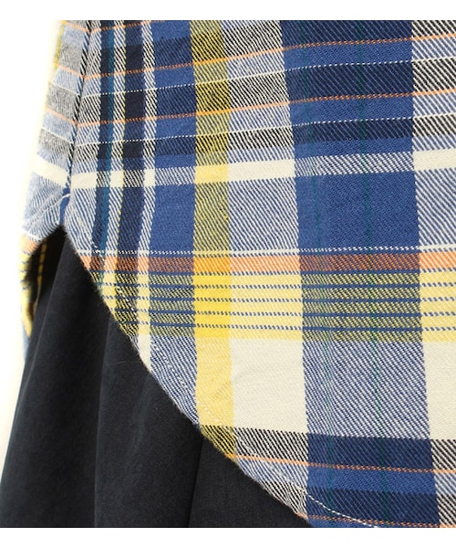 laboratory work(ラボラトリーワーク)の「チェック柄ロングスリーブシャツ(トップス・レディース・レッド系/ブルー系/ネイビー系・M)」の9枚目の写真