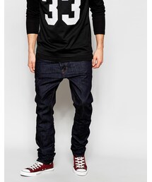 Vivienne Westwood | Vivienne Westwood Anglomania Jeans Asymetric Fly Twisted Tapered Fit Raw(デニムパンツ)