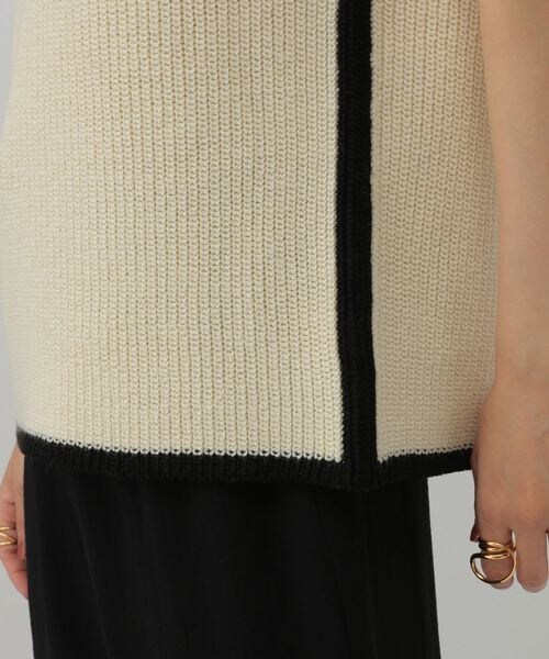 Chaos(カオス)の「コココットンノースリーブニット(トップス・オフホワイト05/ブラック09・FREE)」の17枚目の写真