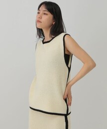 Chaos | コココットンノースリーブニット(トップス)