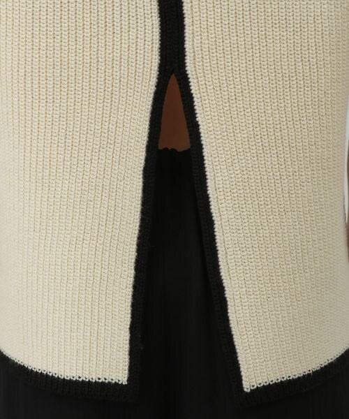 Chaos(カオス)の「コココットンノースリーブニット(トップス・オフホワイト05/ブラック09・FREE)」の18枚目の写真