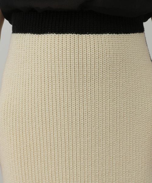 Chaos（カオス）の「コココットンニットスカート（スカート・オフホワイト05/ブラック09・FREE）」の14枚目の写真