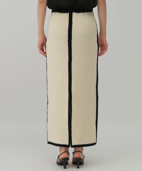 Chaos（カオス）の「コココットンニットスカート（スカート・オフホワイト05/ブラック09・FREE）」の13枚目の写真