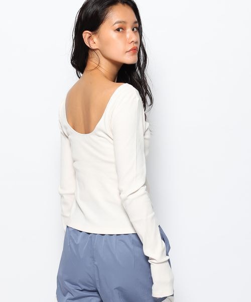ヘルノ　ホワイト バックオープン Tシャツ ヘルノ ホワイト バックオープン Tシャツ ヘルノ tシャツ
