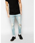Asos | ASOS Extreme Super Skinny Jeans With Rips(Denim pants)