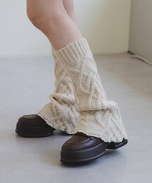 Kastane | 【2023AWカタログ掲載アイテム】ケーブルニットレッグウォーマー(レッグウォーマー)