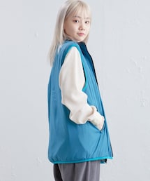 Kastane（カスタネ）の「【WHIMSIC/サイズ展開あり】フリースリバーシブルベスト（ジャケット/アウター）」