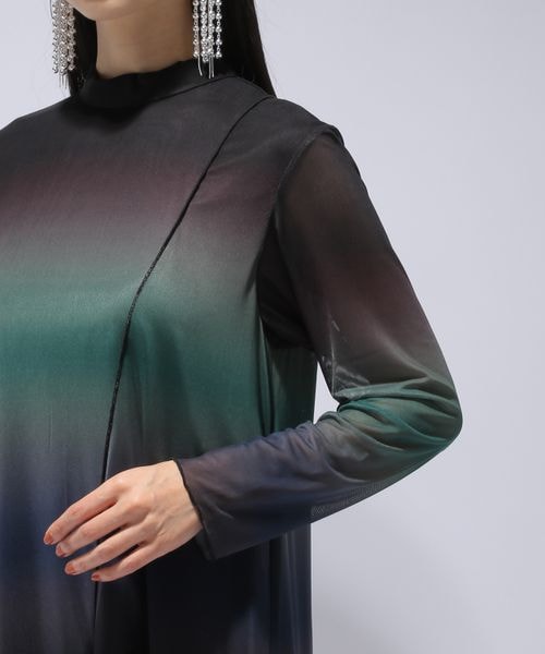 HARE（ハレ）の「グラデーションシアーワンピース（）」 - WEAR