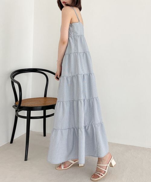 Heather（ヘザー）の「チェック柄ティアードキャミワンピース（）」 - WEAR
