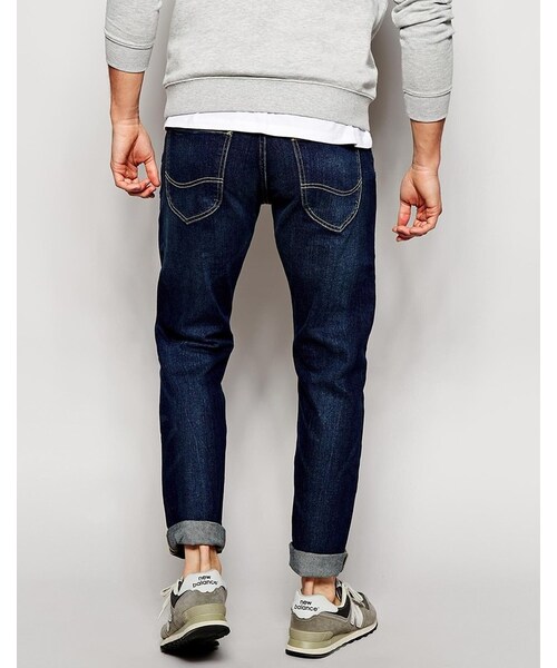 Lee(リー)の「Lee Jeans Luke Skinny Fit Night Sky Blue Dark Wash(デニムパンツ・メンズ・nightskyblue・W30 L34-W30in (76cm)L34in (86cm)/W30 L32-W30in (76cm)L32in (81cm)/W30 L30-W30in (76cm)L30in (76cm)/W33 L34-W33in (83cm)L34in (86cm)/W31 L30-W31in (78cm)L30in (76cm)/W36 L34-W36in (91cm)L34in (86cm)/W31 L32-W31in (78cm)L32in (81cm)/W29 L32-W29in (73cm)L32in (81cm)/W36 L32-W36in (91cm)L32in (81cm)/W31 L34-W31in (78cm)L34in (86cm)/W33 L30-W33in (83cm)L30in (76cm)/W34 L34-W34in (86cm)L34in (86cm)/W34 L32-W34in (86cm)L32in (81cm)/W34 L30-W34in (86cm)L30in (76cm)/W32 L30-W32in (81cm)L30in (76cm)/W28 L32-W28in (71cm)L32in (81cm)/W32 L34-W32in (81cm)L34in (86cm)/W33 L32-W33in (83cm)L32in (81cm)/W32 L32-W32in (81cm)L32in (81cm))」の3枚目の写真