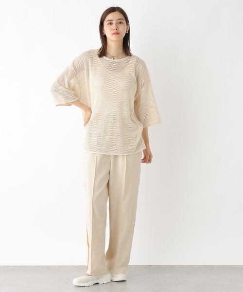 LEPSIM(レプシィム)の「ラインパンツ(パンツ・アイボリー08/ブラック09/ネイビー88・FREE SIZE)」の6枚目の写真