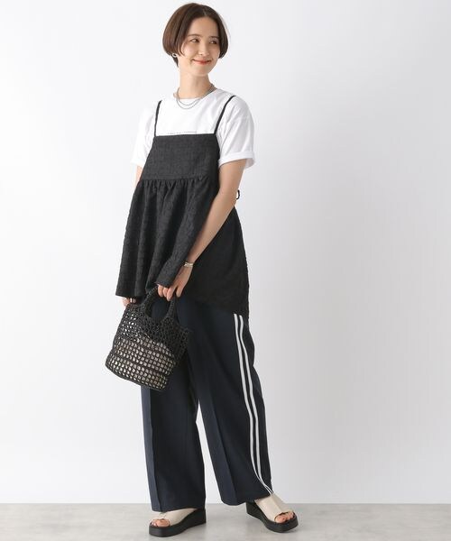 LEPSIM(レプシィム)の「ラインパンツ(パンツ・アイボリー08/ブラック09/ネイビー88・FREE SIZE)」の14枚目の写真