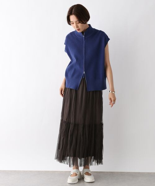 LEPSIM（レプシィム）の「チュール2WAYレイヤースカート（スカート・レディース・ブラック09/グレー12/ブラウン58・FREE SIZE）」の22枚目の写真