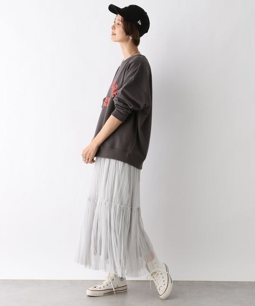 LEPSIM（レプシィム）の「チュール2WAYレイヤースカート（スカート・レディース・ブラック09/グレー12/ブラウン58・FREE SIZE）」の15枚目の写真