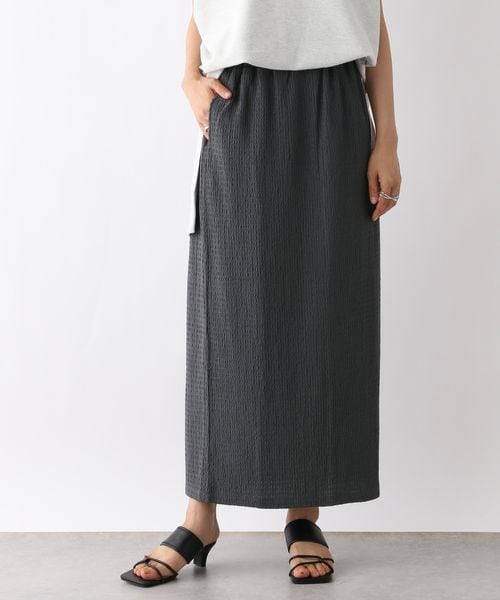 LEPSIM（レプシィム）の「シャーリングジャガードスカート（スカート・ブラック09/チャコール18/ベージュ52・FREE SIZE/FREE TALL）」の15枚目の写真