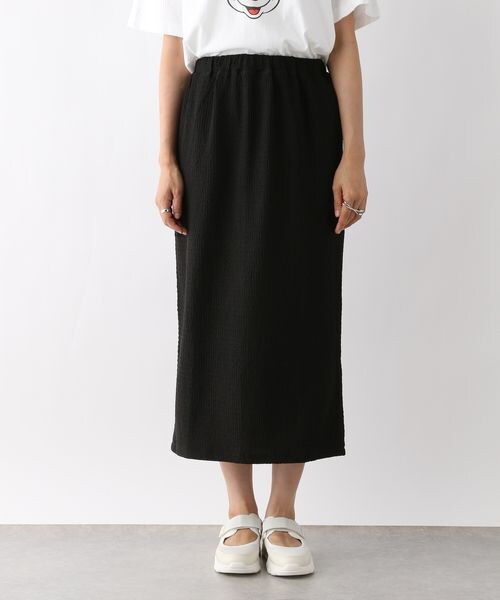 LEPSIM（レプシィム）の「シャーリングジャガードスカート（スカート・ブラック09/チャコール18/ベージュ52・FREE SIZE/FREE TALL）」の21枚目の写真