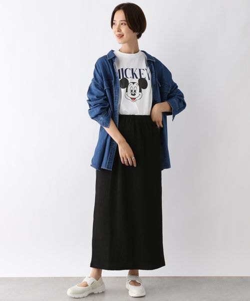 LEPSIM（レプシィム）の「シャーリングジャガードスカート（スカート・ブラック09/チャコール18/ベージュ52・FREE SIZE/FREE TALL）」の10枚目の写真