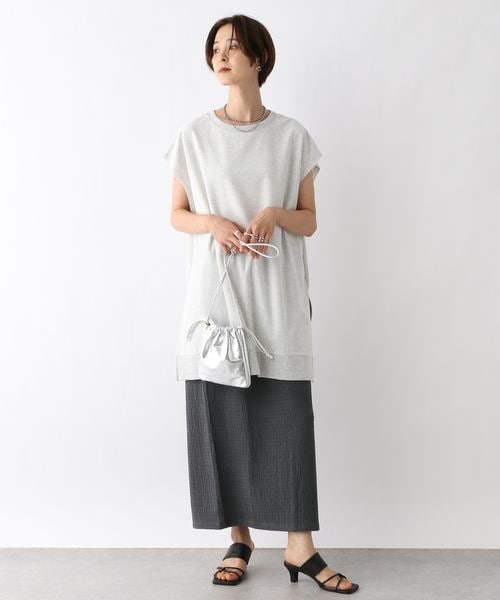 LEPSIM（レプシィム）の「シャーリングジャガードスカート（スカート・ブラック09/チャコール18/ベージュ52・FREE SIZE/FREE TALL）」の12枚目の写真