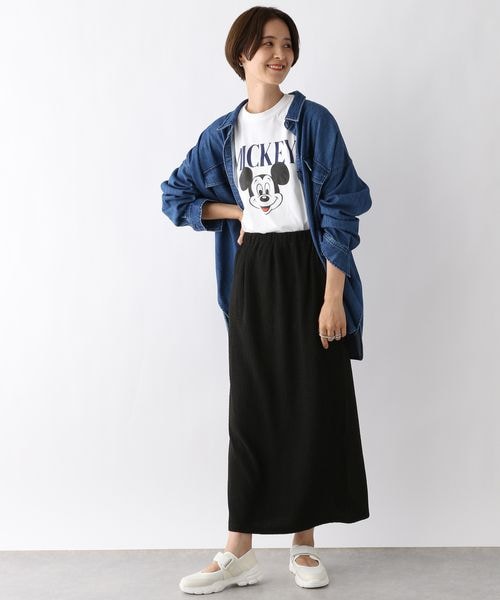 LEPSIM（レプシィム）の「シャーリングジャガードスカート（スカート・ブラック09/チャコール18/ベージュ52・FREE SIZE/FREE TALL）」の11枚目の写真