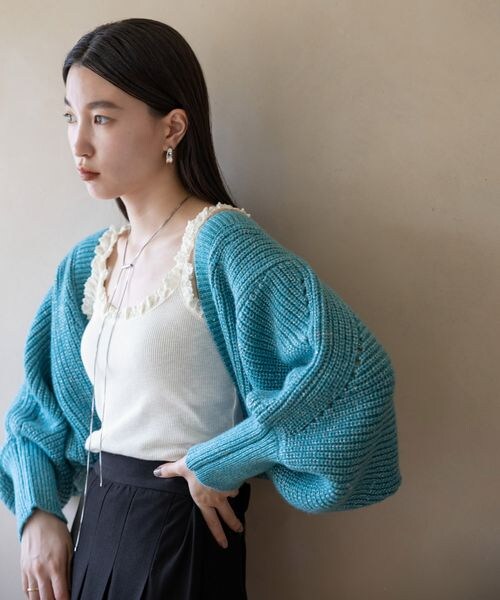 LOWRYS FARM（ローリーズファーム）の「ランジェリープリプリキャミ（その他・オフ05/ブラック09/ピンク22・F）」の6枚目の写真