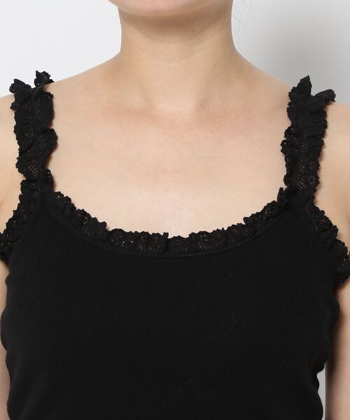 LOWRYS FARM（ローリーズファーム）の「ランジェリープリプリキャミ（その他・オフ05/ブラック09/ピンク22・F）」の18枚目の写真