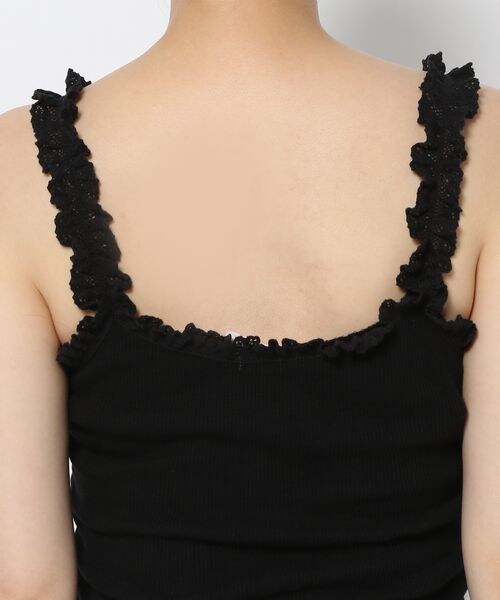 LOWRYS FARM（ローリーズファーム）の「ランジェリープリプリキャミ（その他・オフ05/ブラック09/ピンク22・F）」の21枚目の写真