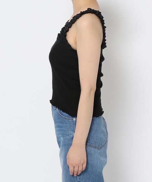 LOWRYS FARM（ローリーズファーム）の「ランジェリープリプリキャミ（その他・オフ05/ブラック09/ピンク22・F）」の16枚目の写真