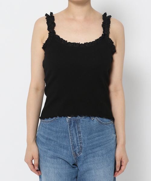 LOWRYS FARM（ローリーズファーム）の「ランジェリープリプリキャミ（その他・オフ05/ブラック09/ピンク22・F）」の15枚目の写真