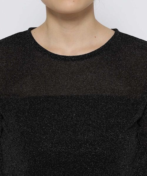 LOWRYS FARM（ローリーズファーム）の「ラメクルーロングスリーブ（トップス・アイボリー08/ブラック09/シルバー12/ブルー85・FREE）」の14枚目の写真