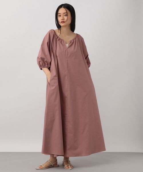 Libjoie リブジョア　オフショルダーワンピース ラッフルオフショルダー 肩出し千鳥柄ワンピース | LILIANA