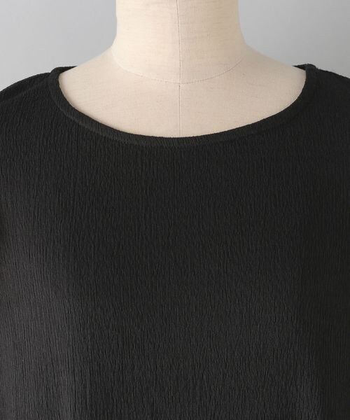 A part by(アパートバイ)の「テクスチャーカタパフワンピース_5分袖(ワンピース/ドレス・バイカラー 10/イエロー 65・F)」の7枚目の写真