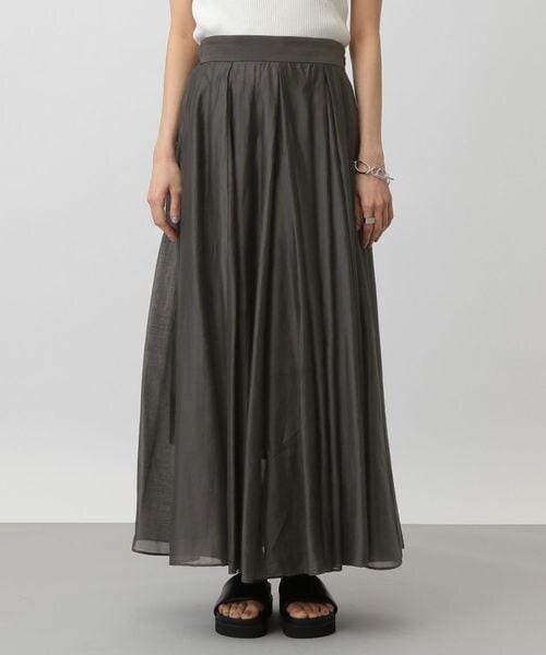 A part by（アパートバイ）の「シアーボリュームスカート/WEB新色予約受付中（スカート・ナチュラル 08/ブラック 09/NEW ライトベージュ 52/NEW パープル 92・F/フリーサイズ）」の20枚目の写真