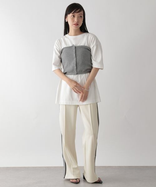 LOWRYS FARM（ローリーズファーム）の「サイドラインＺＩＰパンツ（パンツ・アイボリー08/ブラック09・FREE）」の8枚目の写真