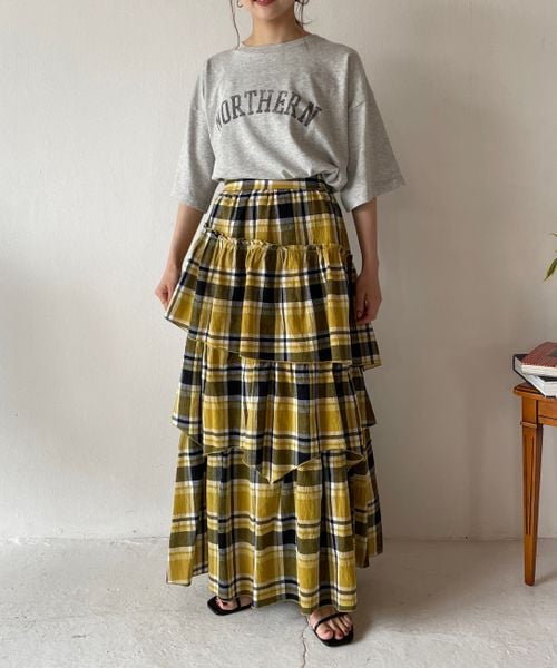 LOWRYS FARM（ローリーズファーム）の「チェックフリルティアード