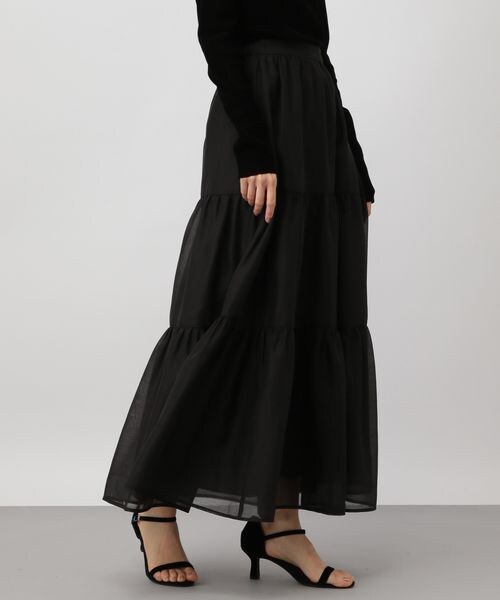 A part by（アパートバイ）の「シアーティアードスカート/WEB先行予約（スカート・ブラック 09/ライトグレー 12・FREE）」の18枚目の写真