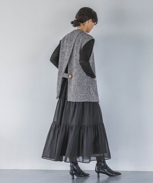 A part by（アパートバイ）の「シアーティアードスカート/WEB先行予約（スカート・ブラック 09/ライトグレー 12・FREE）」の12枚目の写真