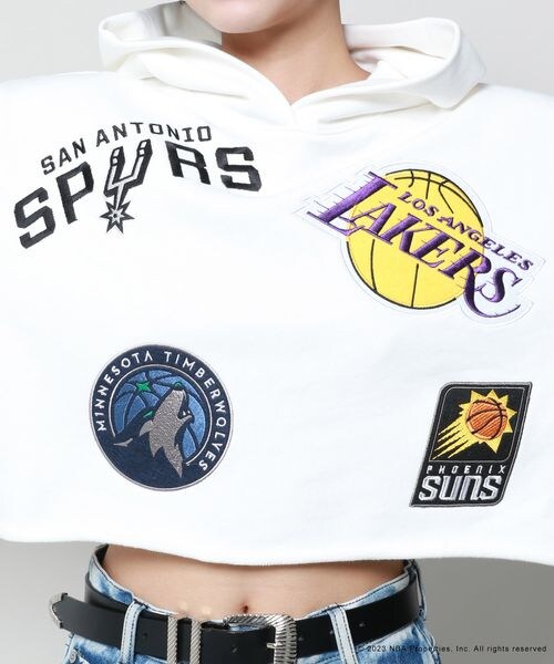 PAGEBOY（ページボーイ）の「NBA マルチワッペンショートパーカー  