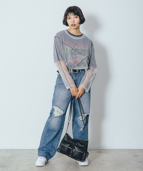 PAGEBOY(ページボーイ)の「ラメチュールアシメメローTOPS(トップス・ブラック09/グレージュ12/ブラウン58・F)」の17枚目の写真