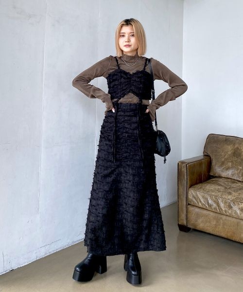 PAGEBOY（ページボーイ）の「ハイウエストビスチェSET（ワンピース/ドレス・アイボリー06/ブラック09・F）」の20枚目の写真