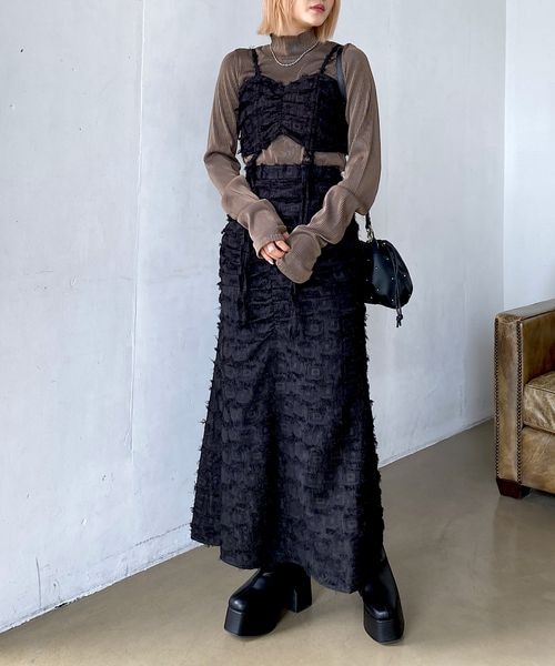 PAGEBOY（ページボーイ）の「ハイウエストビスチェSET（ワンピース/ドレス・アイボリー06/ブラック09・F）」の15枚目の写真